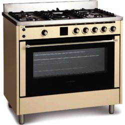 Montpellier RMC90DFMC Single Cavity Duel Fuel Range Cooker in Cream